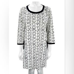 NWT! Kate Spade Dream a Little Dream Sleep Shirt Nightgown Black/White B…